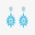 Elegant turquoise spiky earrings