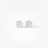 Round shape diamond earrings