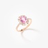 Δαχτυλίδι ροζέτα με ροζ ζαφείρι