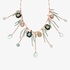 Fashionable necklace with semi-precious stones