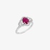 Impressive ruby ring with diamonds