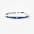 Blue and white modern bangle