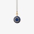 Monica Rich Kosann locket with navy  blue enamel in sun design