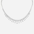 Stunning white gold riviera necklace with diamonds