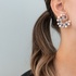 Diamond earrings with kyanite and pearls