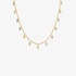 Fancy gold necklace with yellow briole diamonds