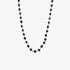 chain necklace with black diamonds
