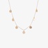 Gold necklace with round charms