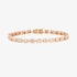 Pink gold bracelet with baguette diamonds