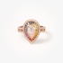 Rainbow pastel poire ring