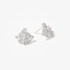 White gold earrings with baguette diamonds