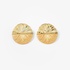 Fashionable silver gold plated earrings