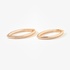 Bold gold hoops with diamonds