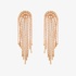 Long rain earrings with diamonds