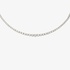 White gold tennis necklace with diamonds