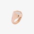 Ροζ χρυσό δαχτυλίδι σεβαλιέ με μπριγιαν