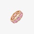 Pink sapphire band ring