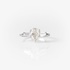 Solitaire pear cut diamond ring