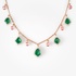 Pending emerald drops necklace