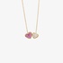 Double necklace heart