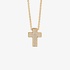 Chiara Ferragni cross with white chrystals gold plated