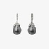Black baroque pearl earrings