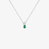 Small pendant with oval emerald