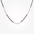 Fashionable sapphire tennis necklace with diamonds