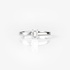 White  gold solitaire emerald cut diamond ring