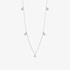 Thin chain necklace with diamond motifs