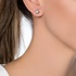 Solitaire diamond earrrings