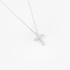 Marquise  diamond cross pendant