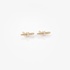 Tiny gold studs with diamonds