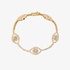 Netali Nissim gold 5 eye bracelet with diamonds