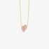 Fun pink footsteps necklace