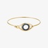 Marianna Lemos evil eye bangle bracelet with blue sapphire stones