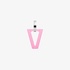 Ασημένιο μονό σκουλαρίκι Valentina Ferragni ροζ