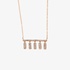 Diamond Necklace in pink gold