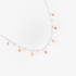 White gold pendant with coral drops