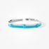 Turquoise enamel stackable bangle