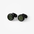 Cufflinks green carbon fibre