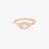 Pink gold solitaire Marquise diamond ring