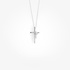 Double modern cross with diamonds