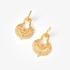 Silver gold plated earrings Arrecadas small