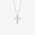 Small white gold cross with diamonds