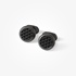 Cufflinks with black rubber