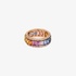 Τριπλό δαχτυλίδι με χρωματιστά ζαφείρια και μπριγιάν