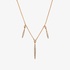 Diamond necklace in pink gold