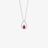 Drop outline ruby pendant