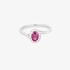 Δαχτυλίδι ρουμπίνι ροζέτα με διαμάντια